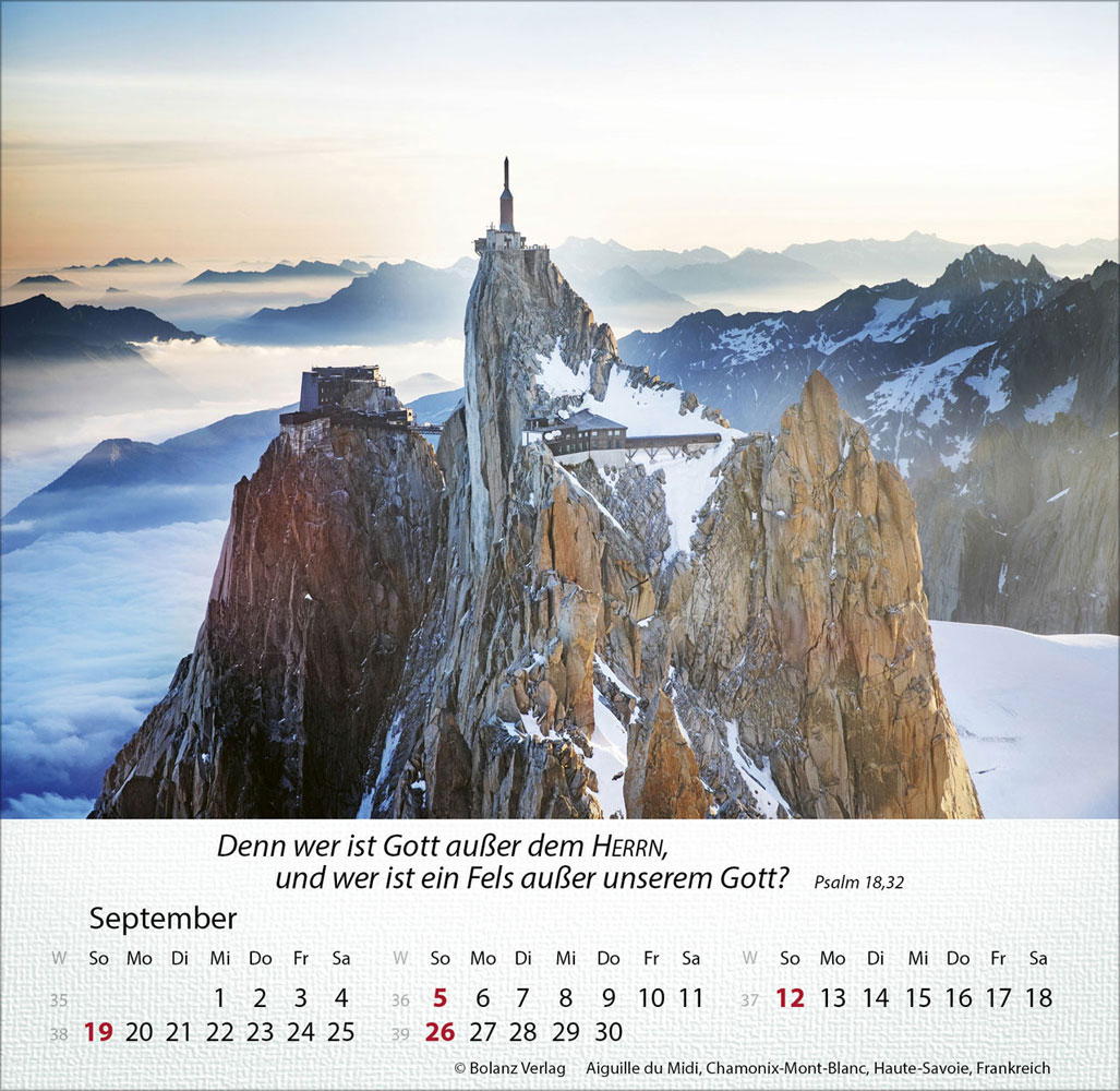Berge 2027 - Tischkalender