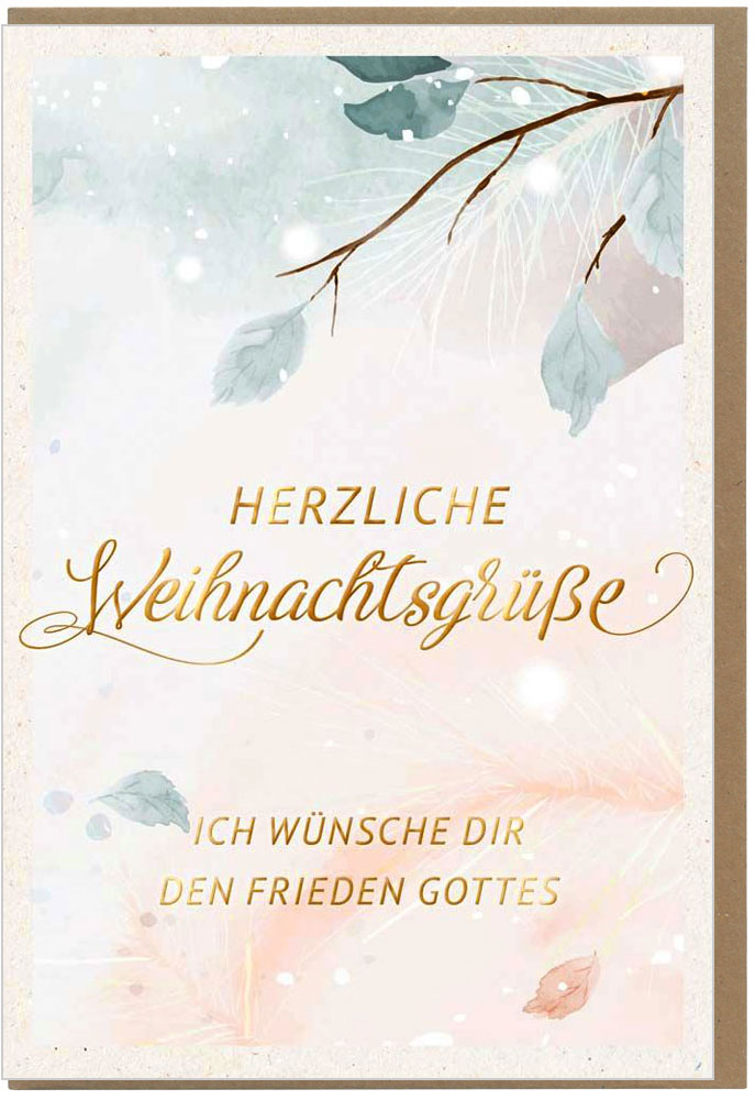 Faltkarte "Herzliche Weihnachtsgrüße"