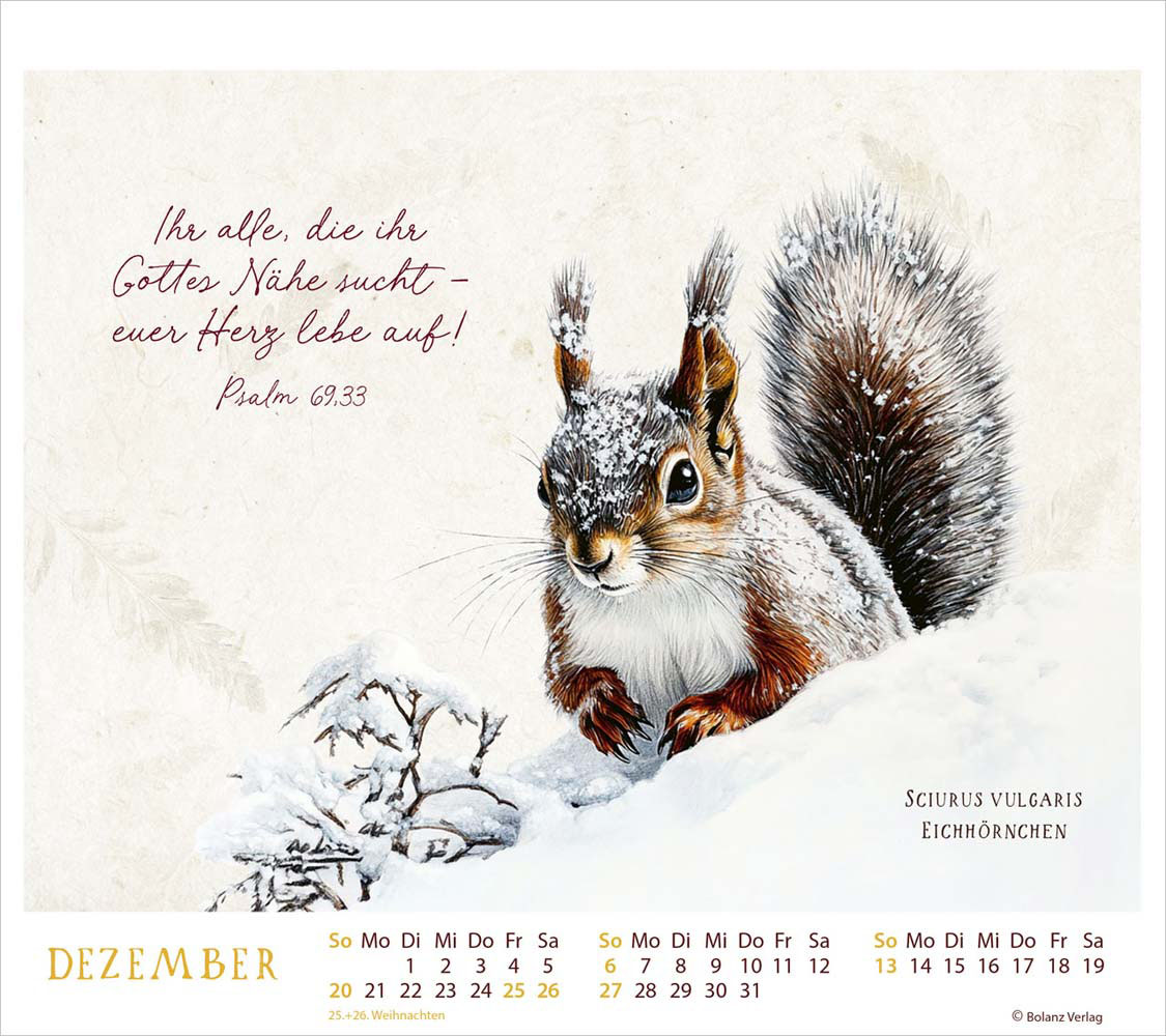 MeisterWerke des Schöpfers  2026 - Tischkalender