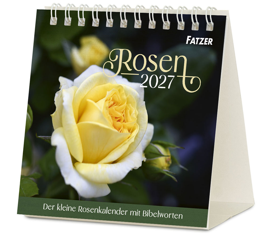 Rosen 2027 - Tischkalender