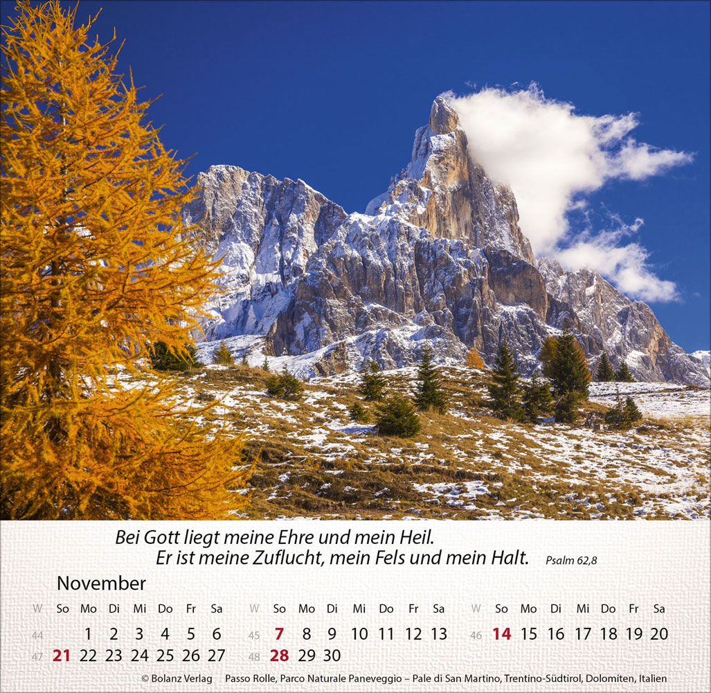 Berge 2027 - Tischkalender