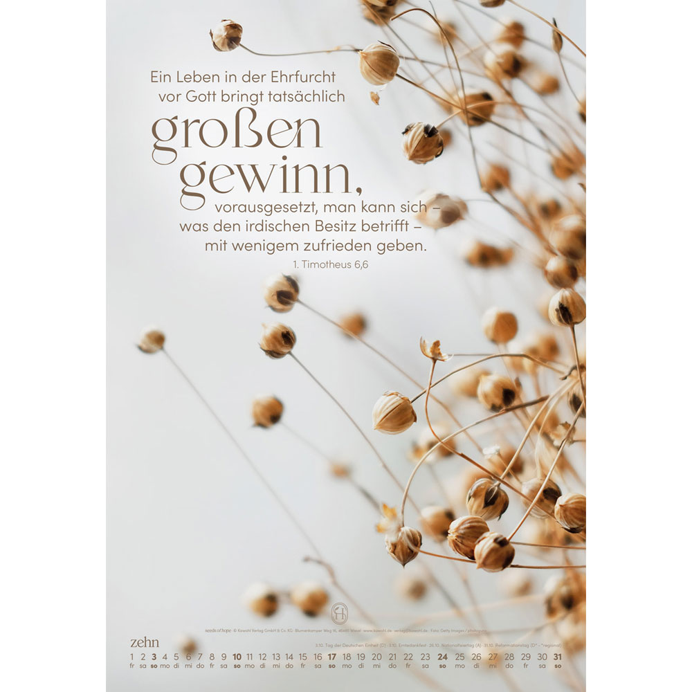 Sein Wort.  Dein Weg.  2027 - Wandkalender