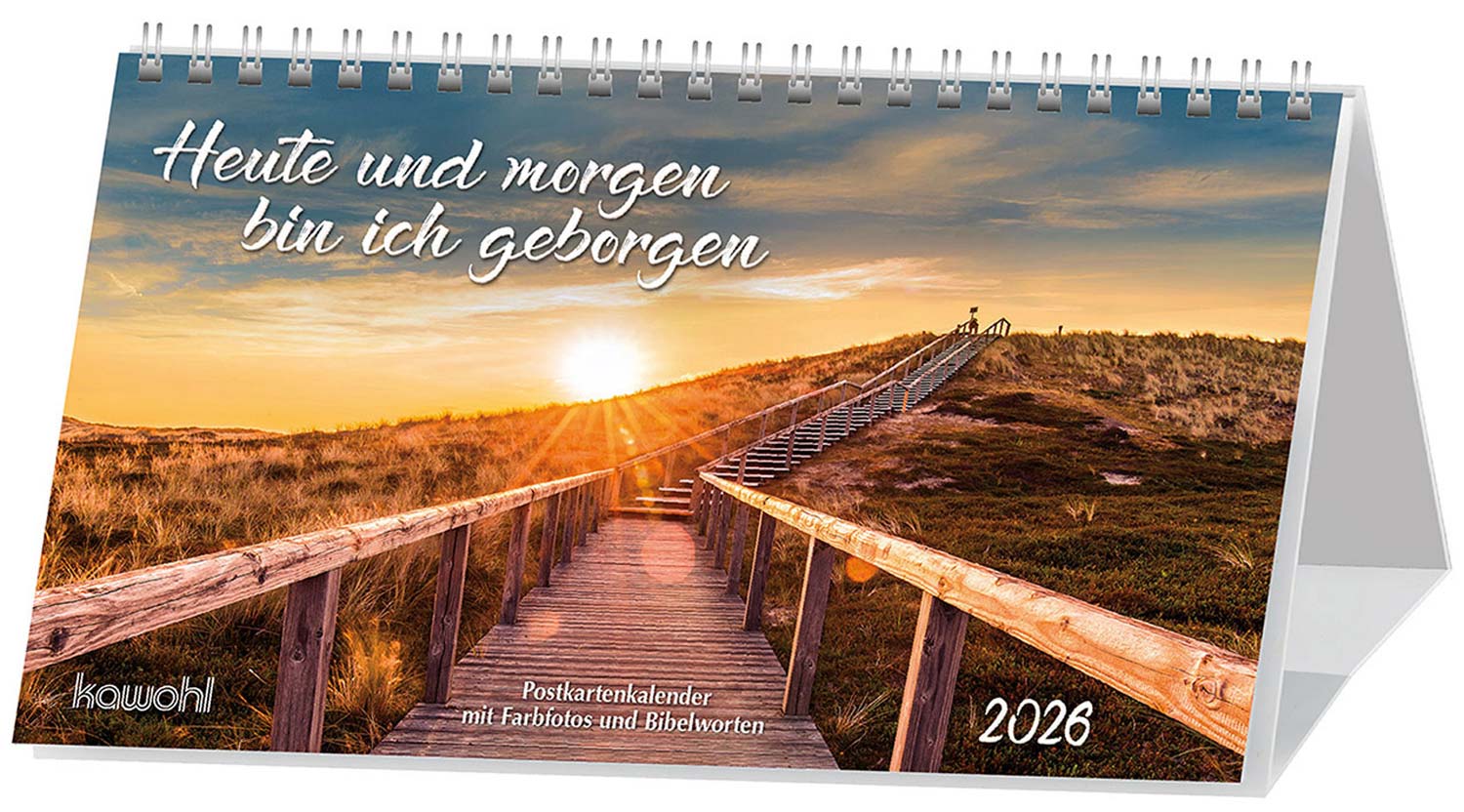 Heute und morgen bin ich geborgen 2026 - Postkartenkalender