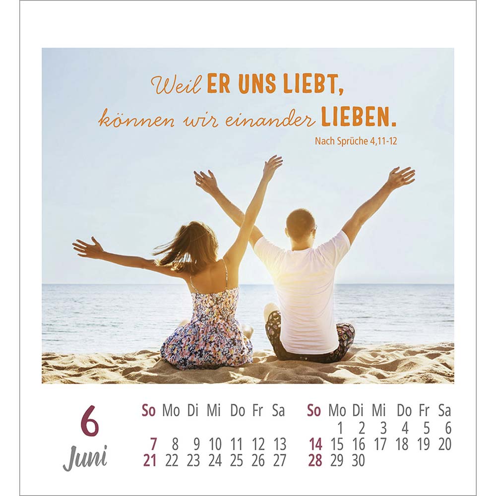 Frei sein & leben 2026 - Aufkleber-Kalender