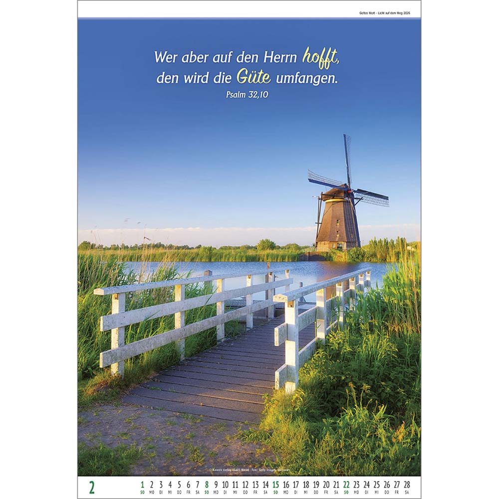 Gottes Wort - Licht auf dem Weg 2026 - Wandkalender