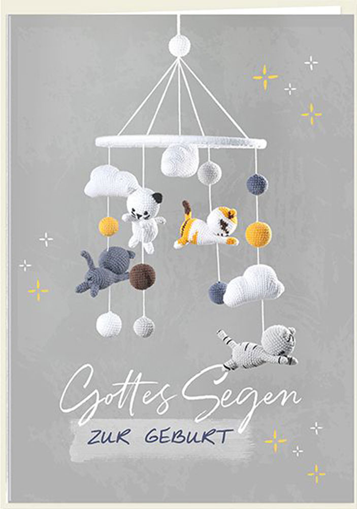 Faltkarte "Gottes Segen zur Geburt" (Mobile)