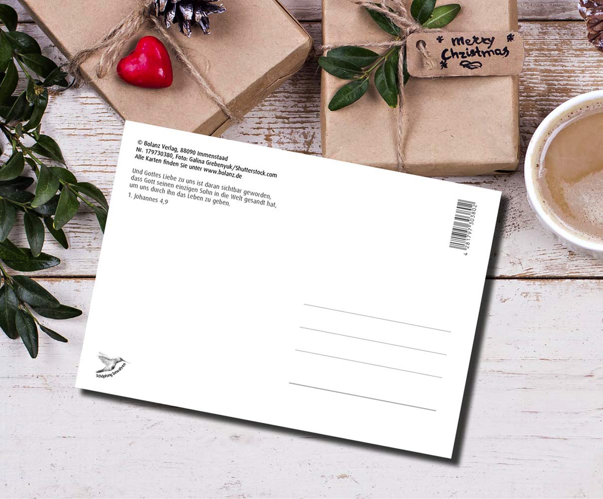 Postkarte "Gesegnete Weihnachtszeit"