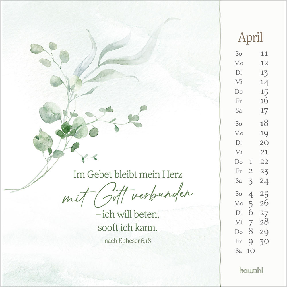 Vor dich bring ich, was mich bewegt 2027 - Postkartenkalender