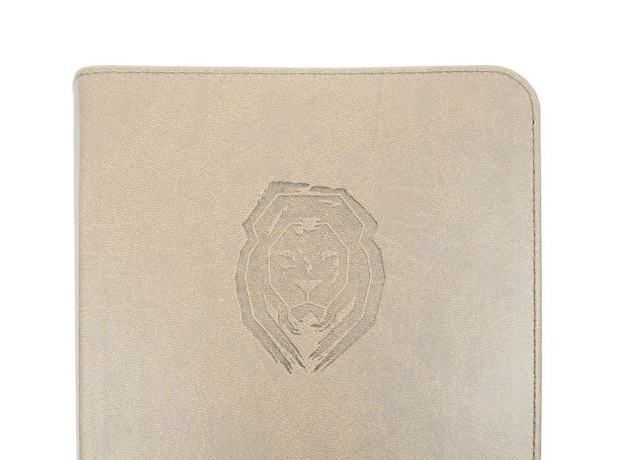 NeÜ - Standardausgabe Kunstleder beige "Motiv Life Lion"