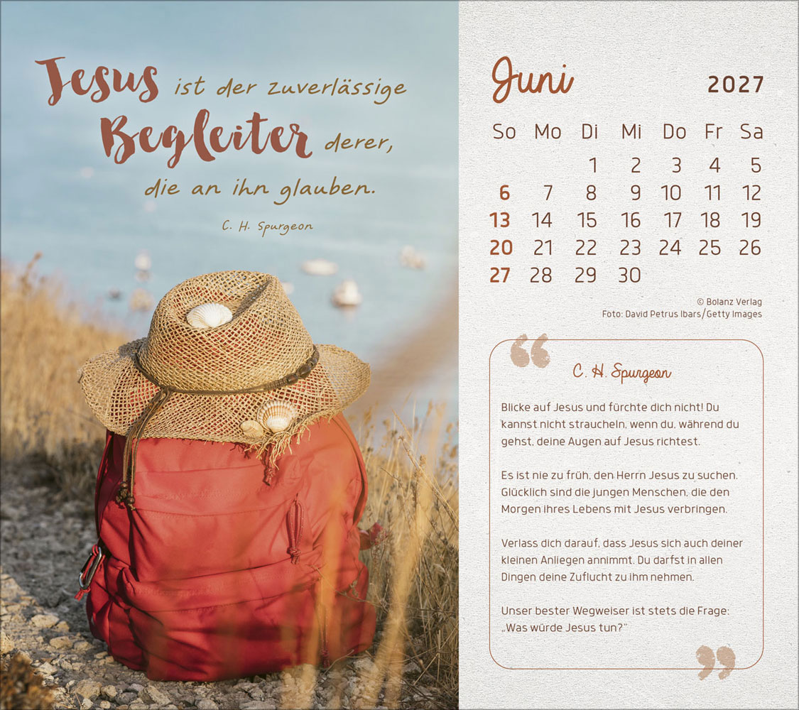 Mit Seiner Kraft 2027 - Postkartenkalender