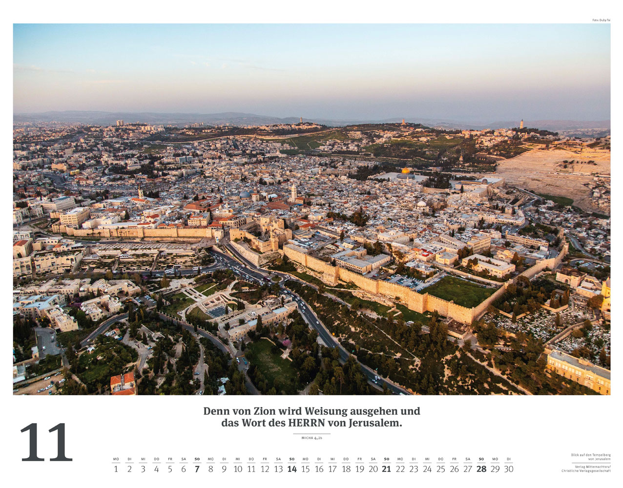Israel 2027 - Wandkalender (Weiß)