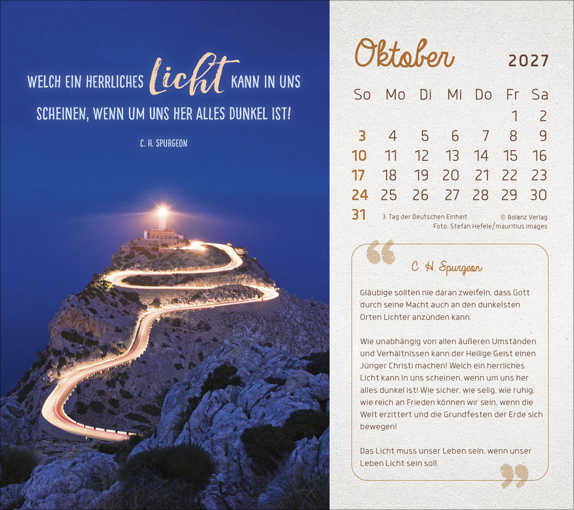 Mit Seiner Kraft 2027 - Postkartenkalender
