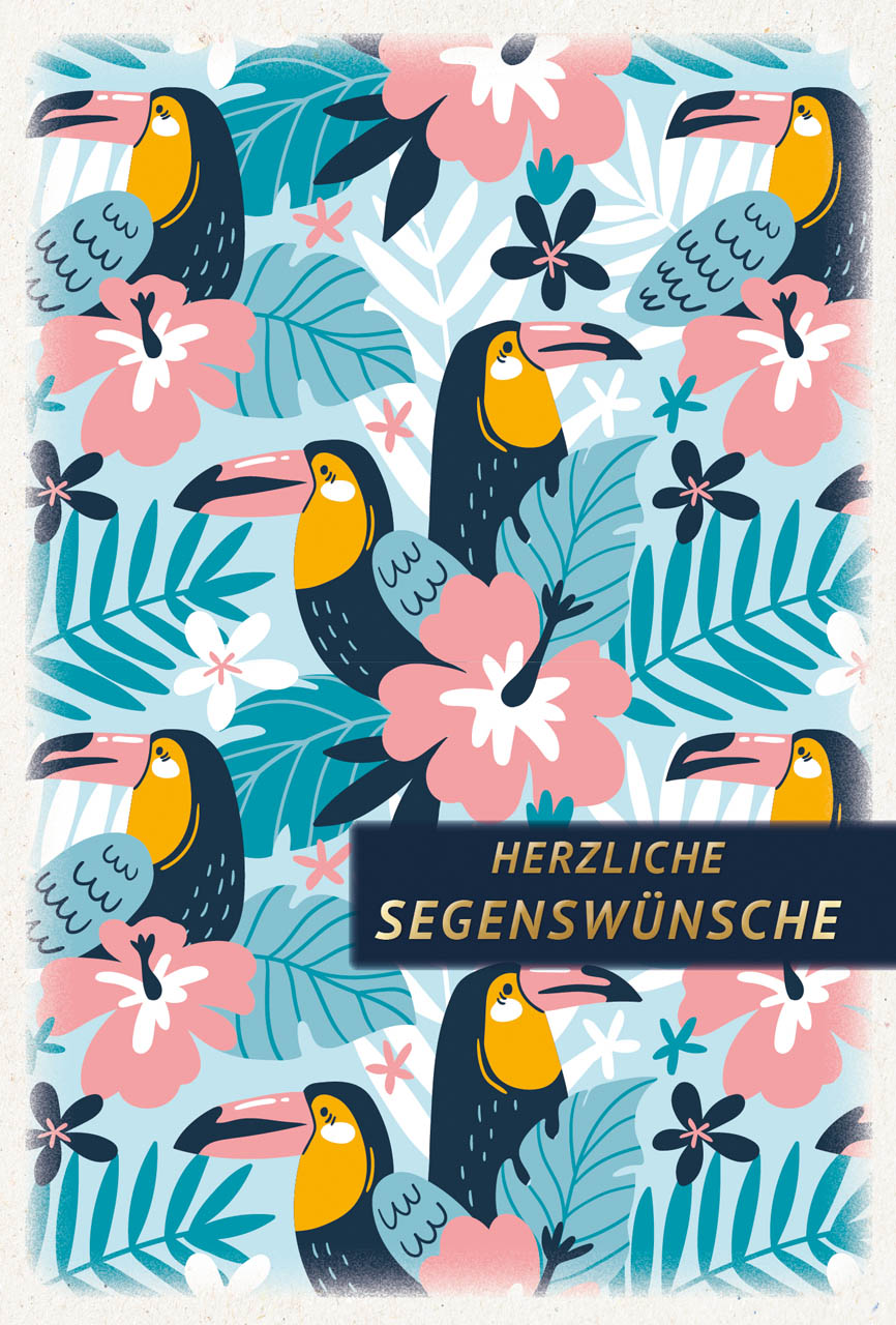Postkarte "Herzlich Segenswünsche"