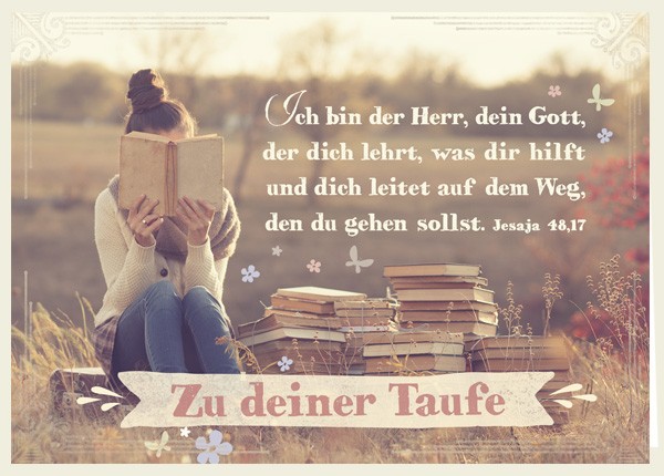 Faltkarte "Taufe" - Ich bin der Herr
