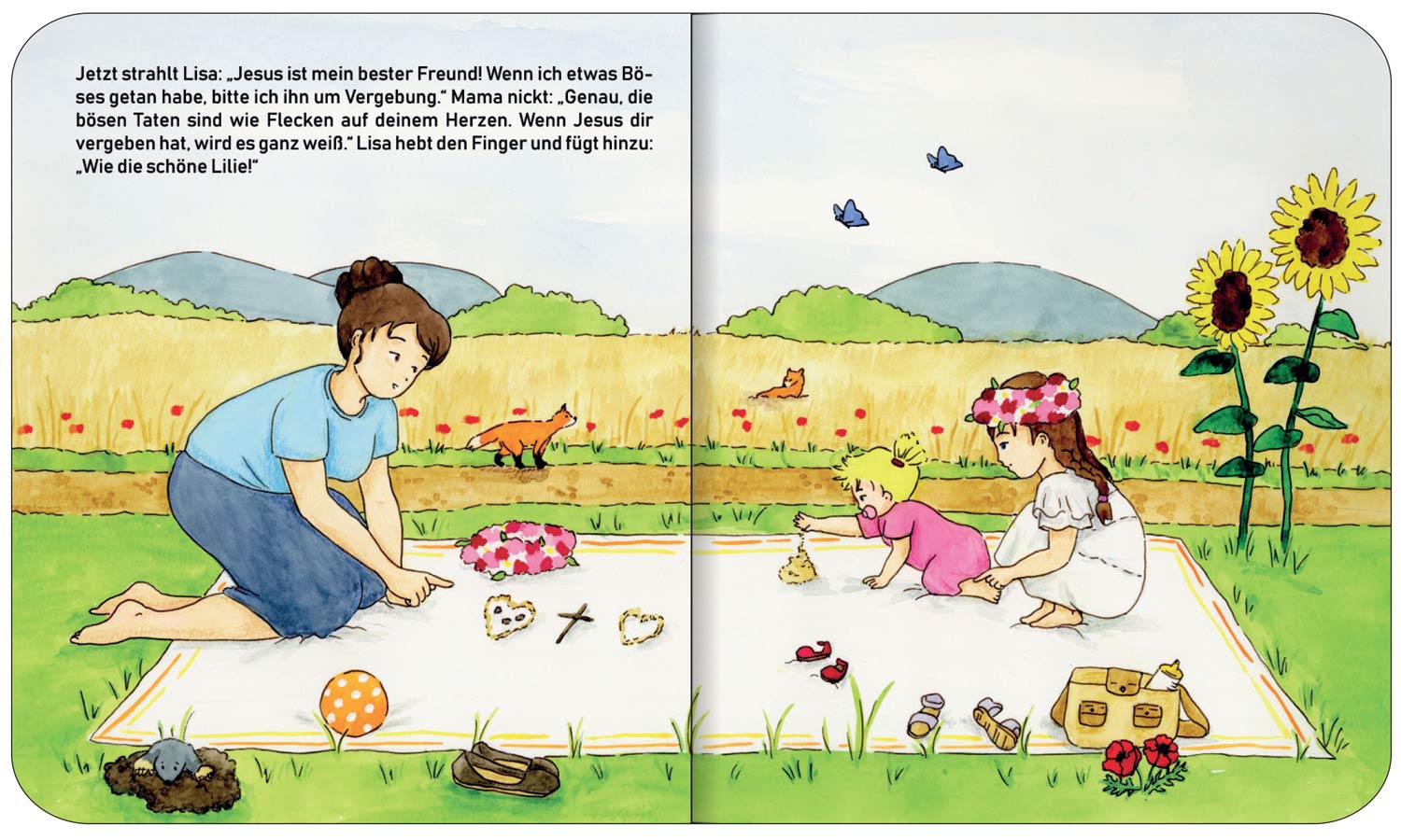 Lisa und die Blumenwiese - Pappbuch