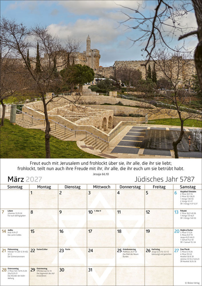 Israel 2027 - Posterkalender