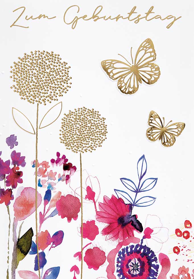 Doppelkarte "Schmetterlinge"