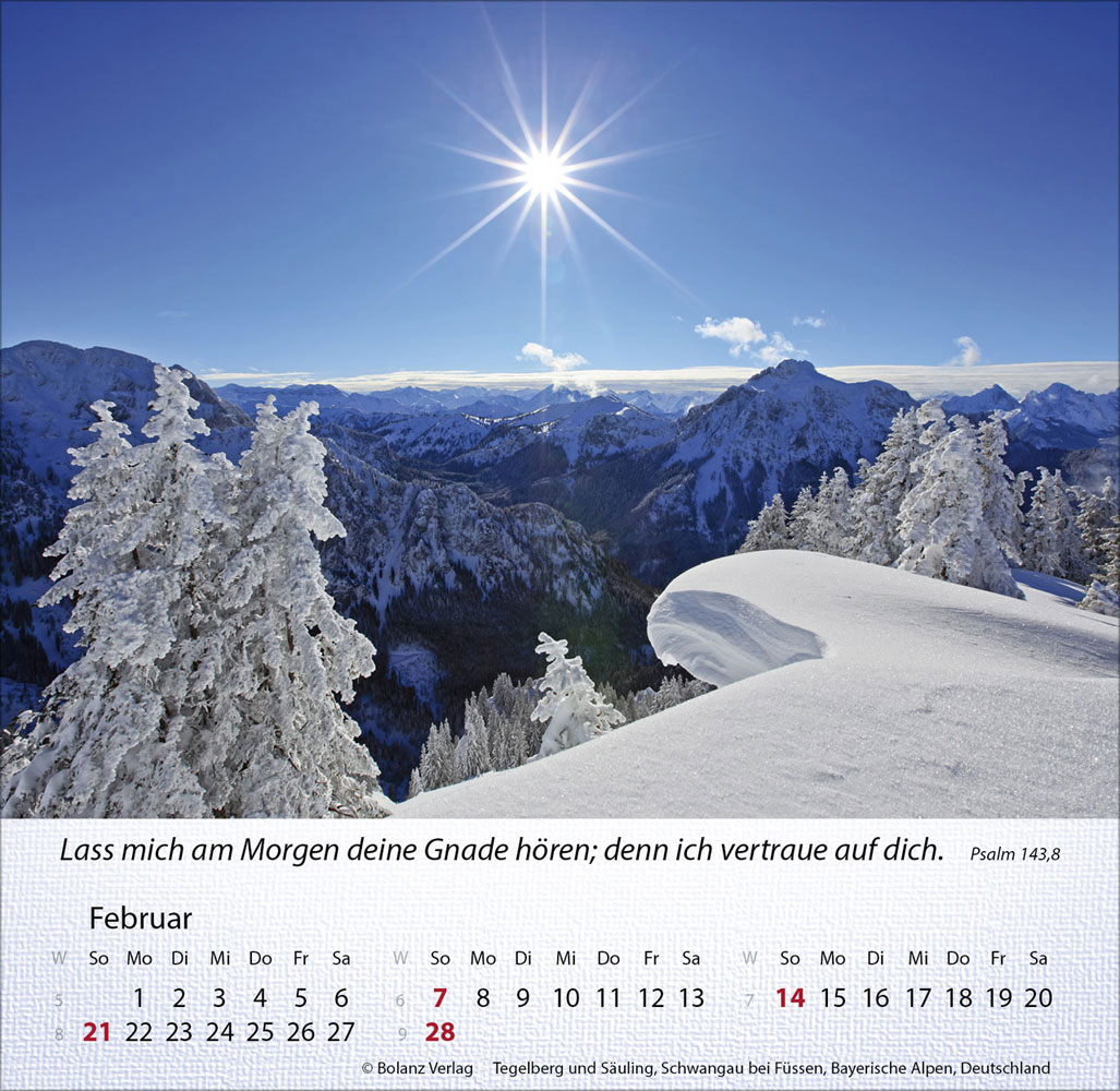 Berge 2027 - Tischkalender