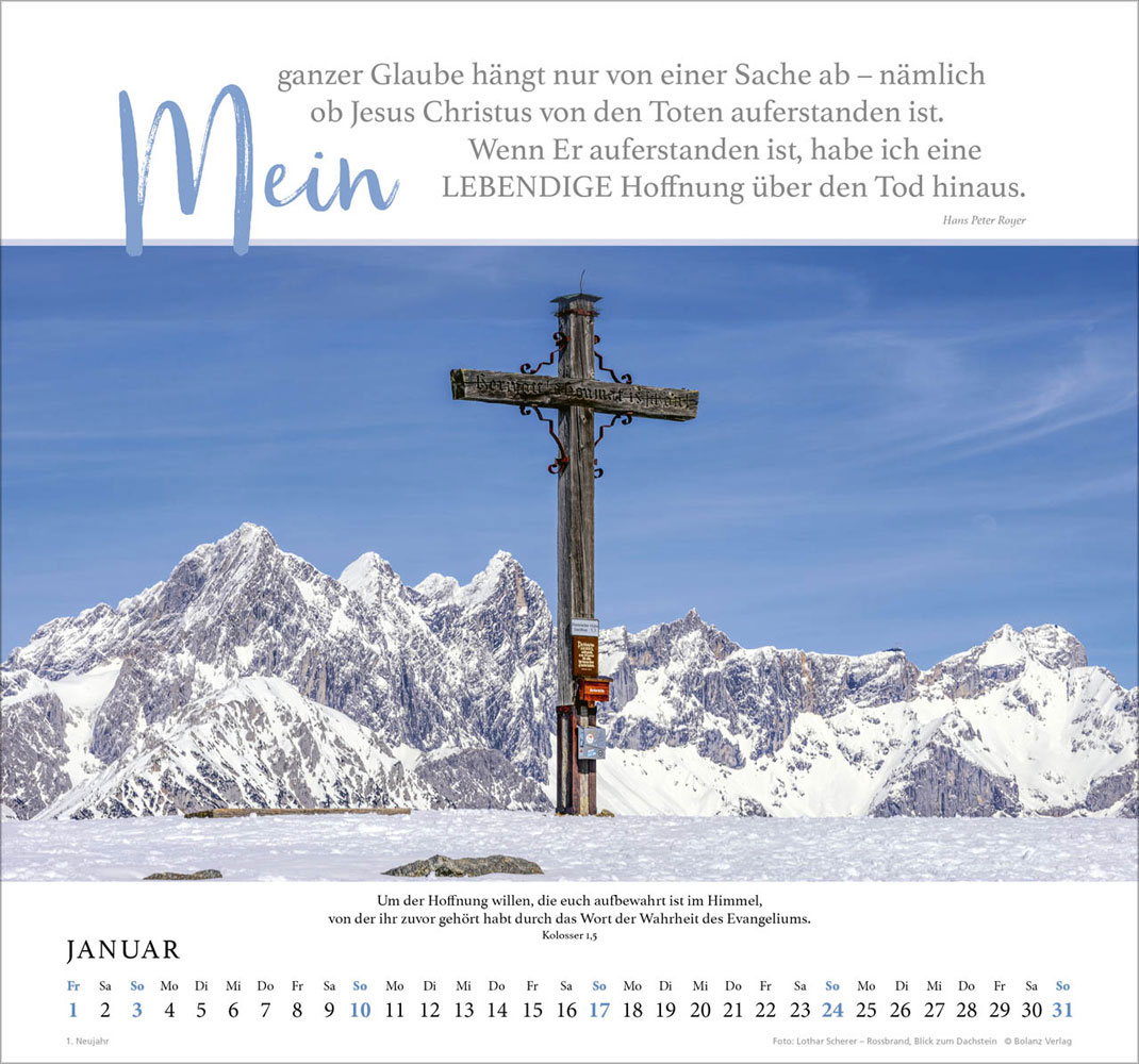 Fels meiner Stärke 2027 - Wandkalender