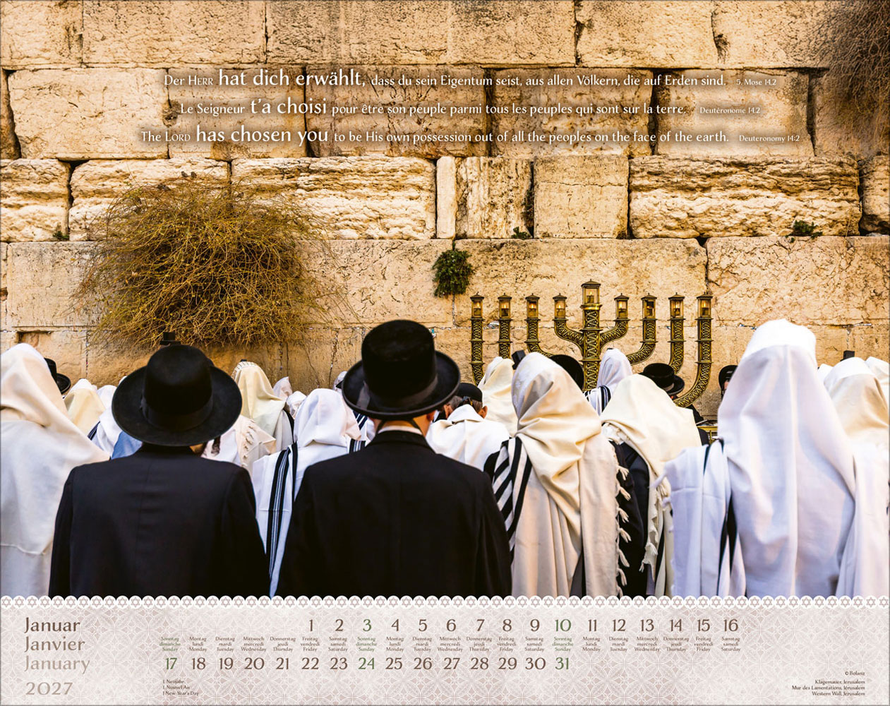 Israel Shalom 2027 - Wandkalender