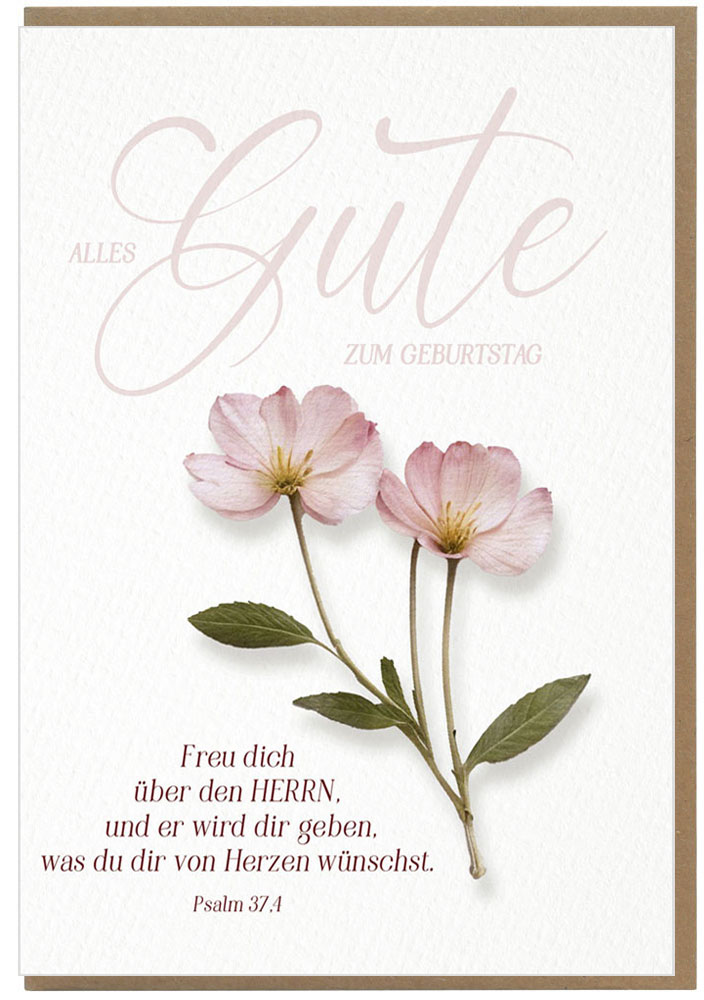 Faltkarte "Alles Gute zum Geburtstag"