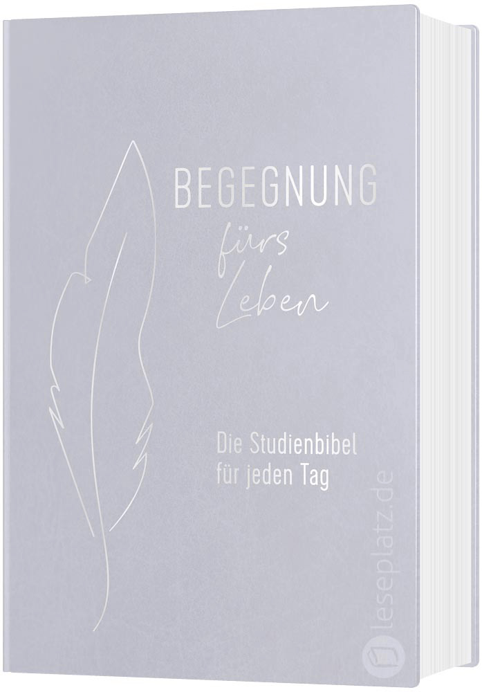 Begegnung fürs Leben - Leder / Silberprägung