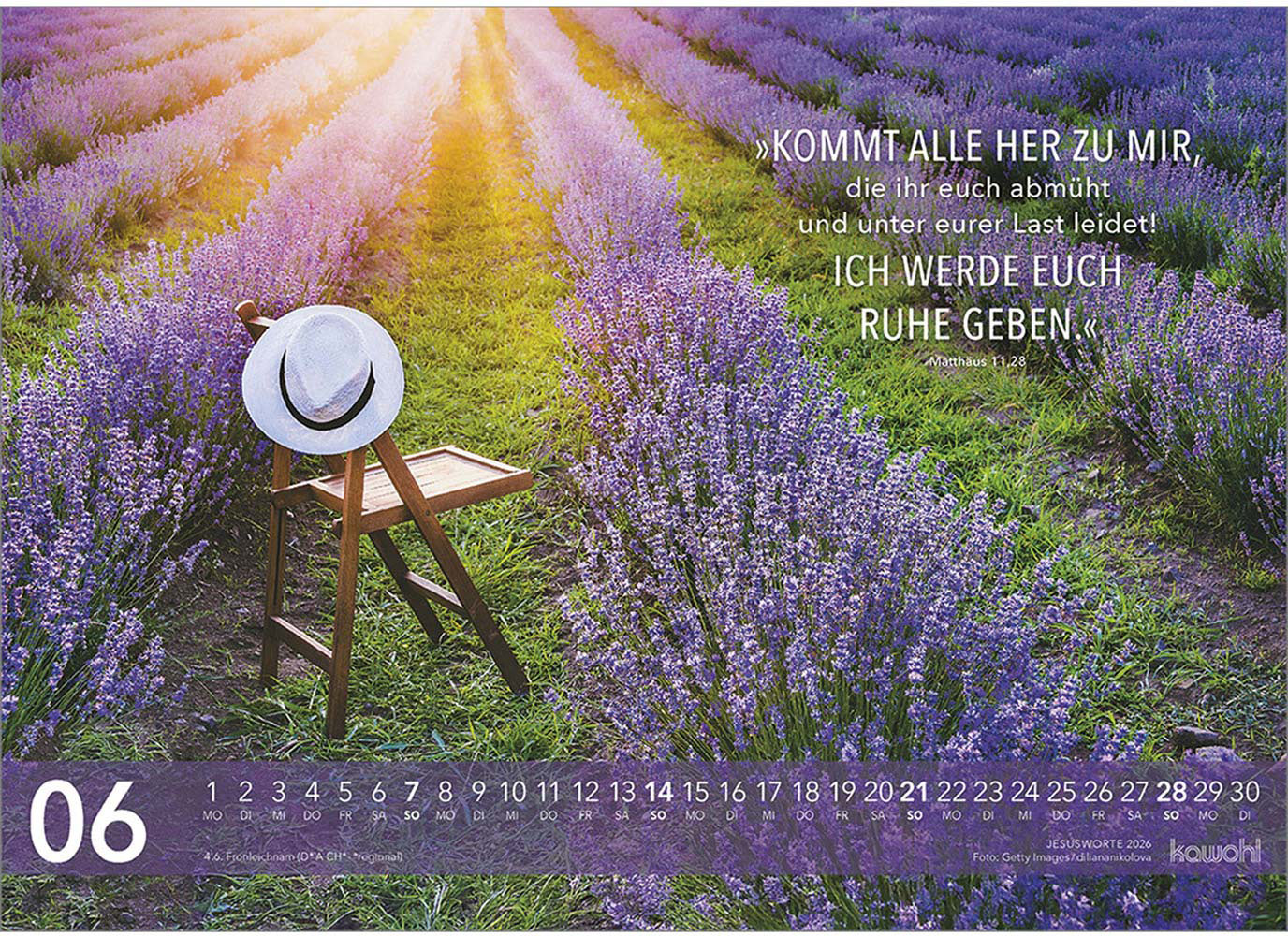 Jesus Worte 2026 - Wandkalender