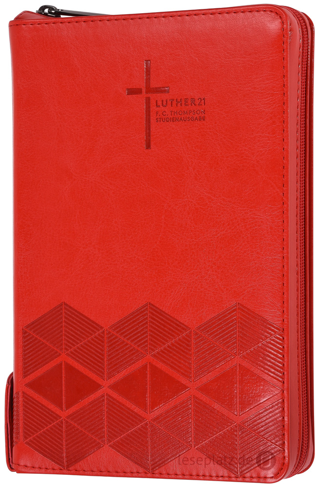 Luther21 - F.C.Thompson Studienausgabe - Taschenausg. - Kunstleder PU rot