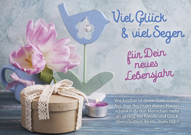 Postkarte "Viel Glück & viel Segen"