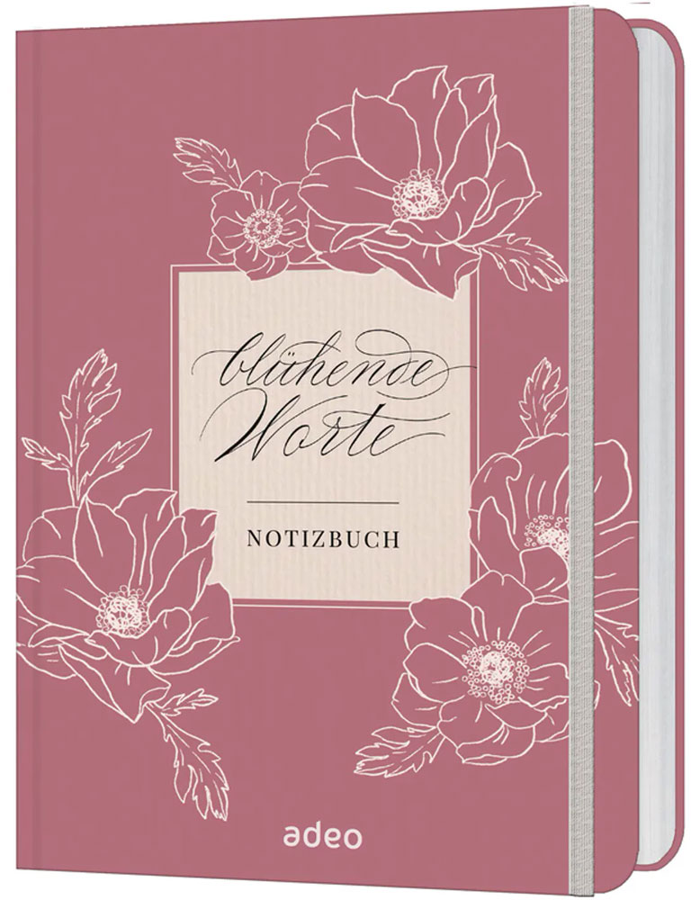 Blühende Worte - Notizbuch