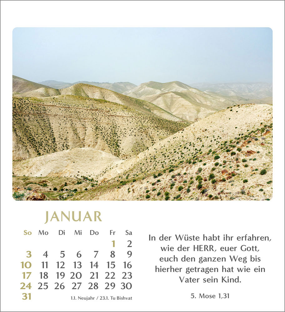Geliebtes Israel 2027 - Verteilkalender