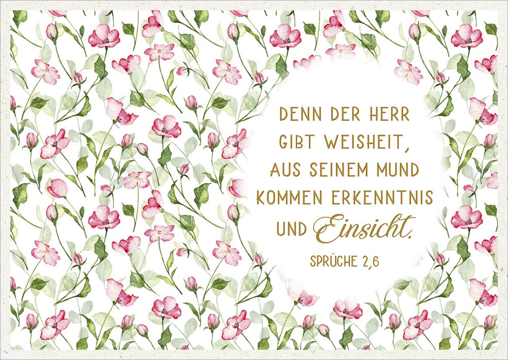 Postkarte "Erkenntnis und Einsicht"