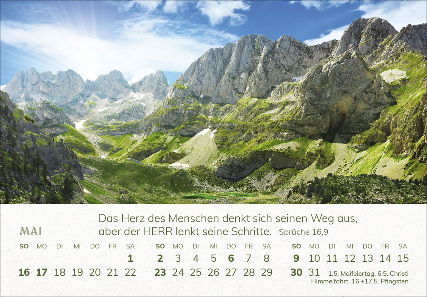 Mini Panorama Kalender 2027