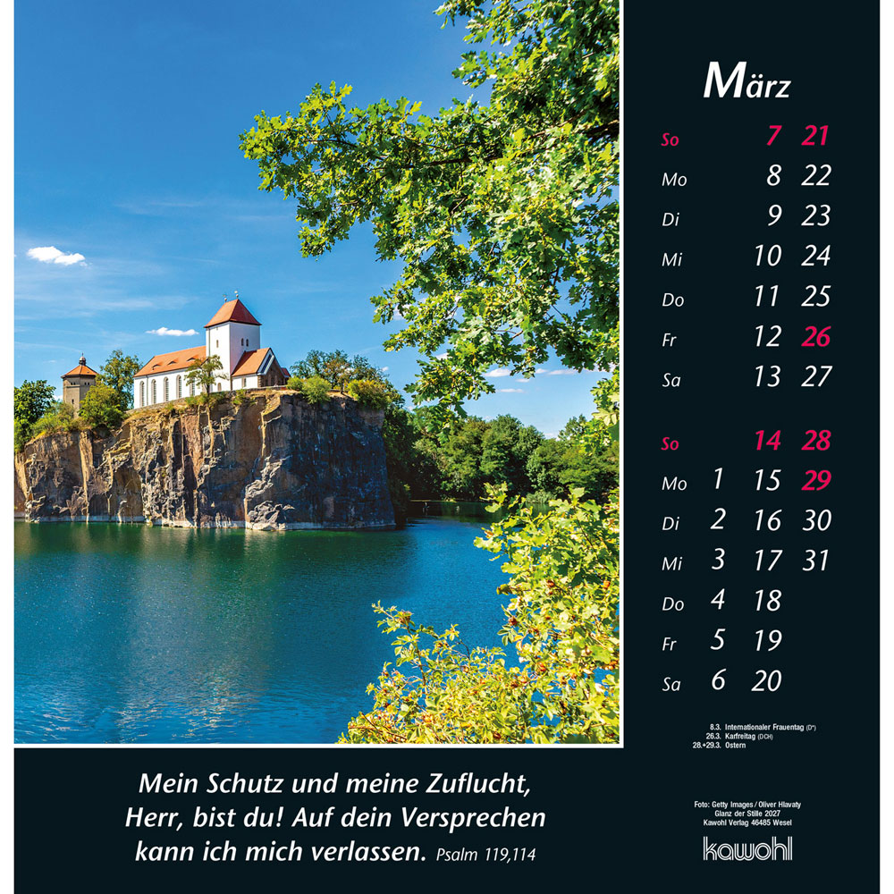 Glanz der Stille 2027 - Wandkalender