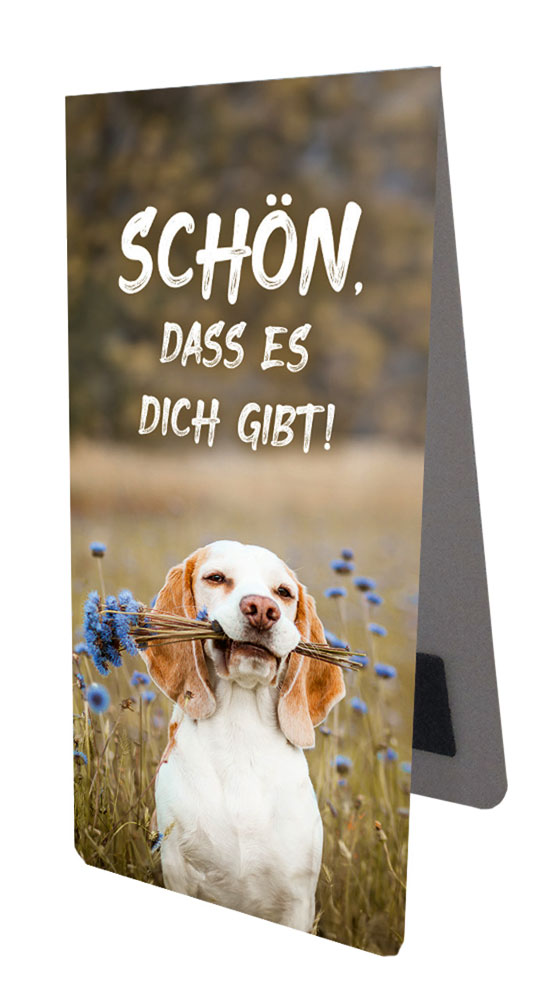 Magnetlesezeichen "Hund - Schön, dass es dich gibt"
