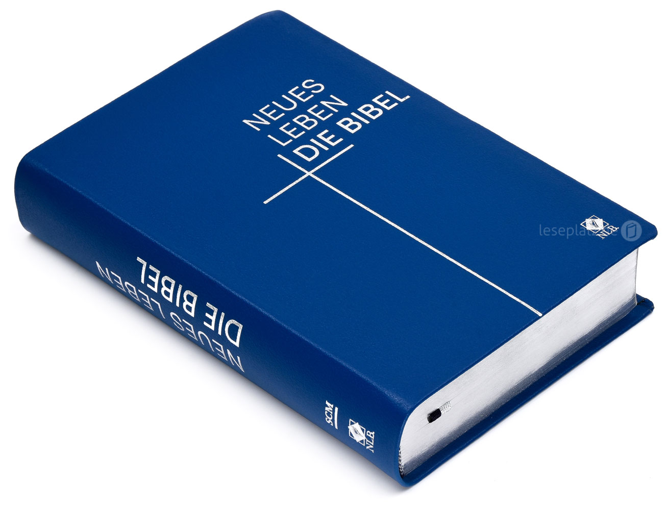Neues Leben. Die Bibel - Standardausgabe - Leder Blau / Silberschnitt