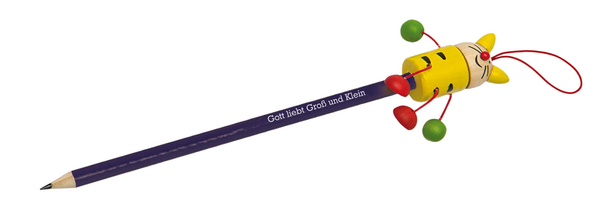 Bleistift "Tiere" - Gelb-Blau