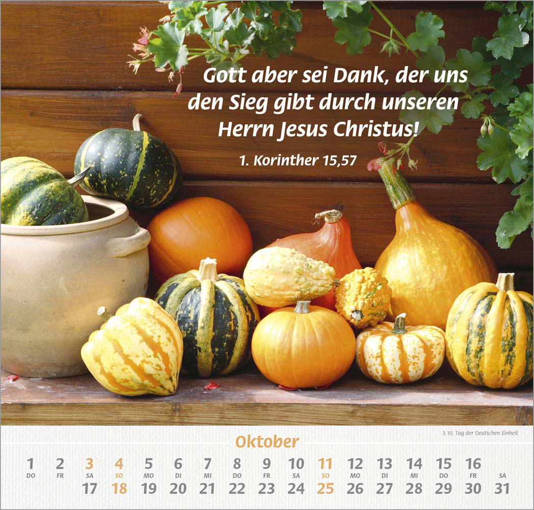 Denn du bist bei mir 2026 - Grossdruck-Kalender