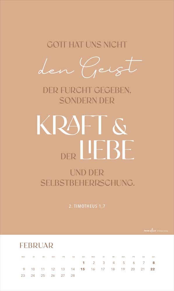 Glaube im Alltag 2026 - Posterkalender