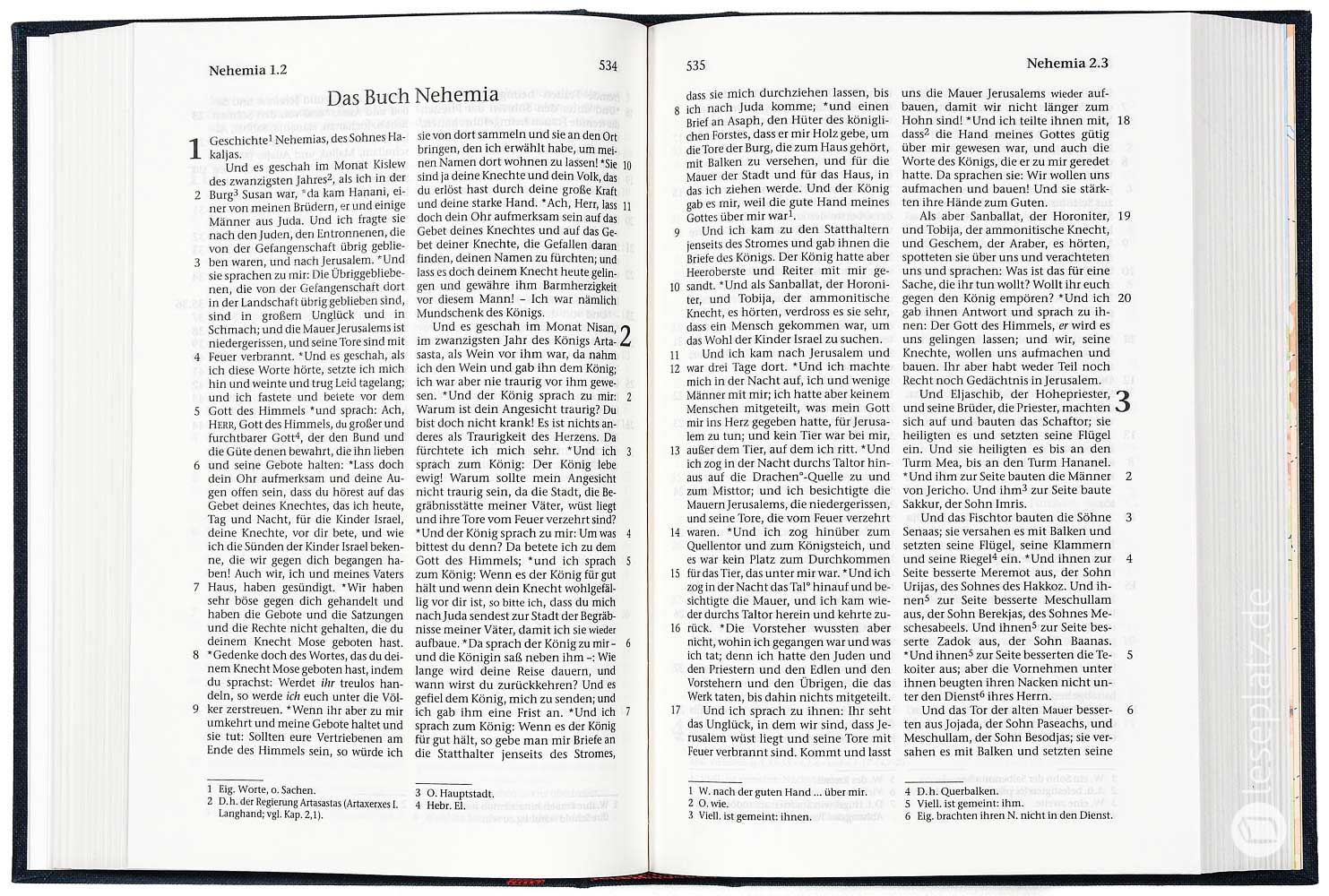 Elberfelder 2003 - Taschenausgabe / Hardcover Leinen dunkelblau