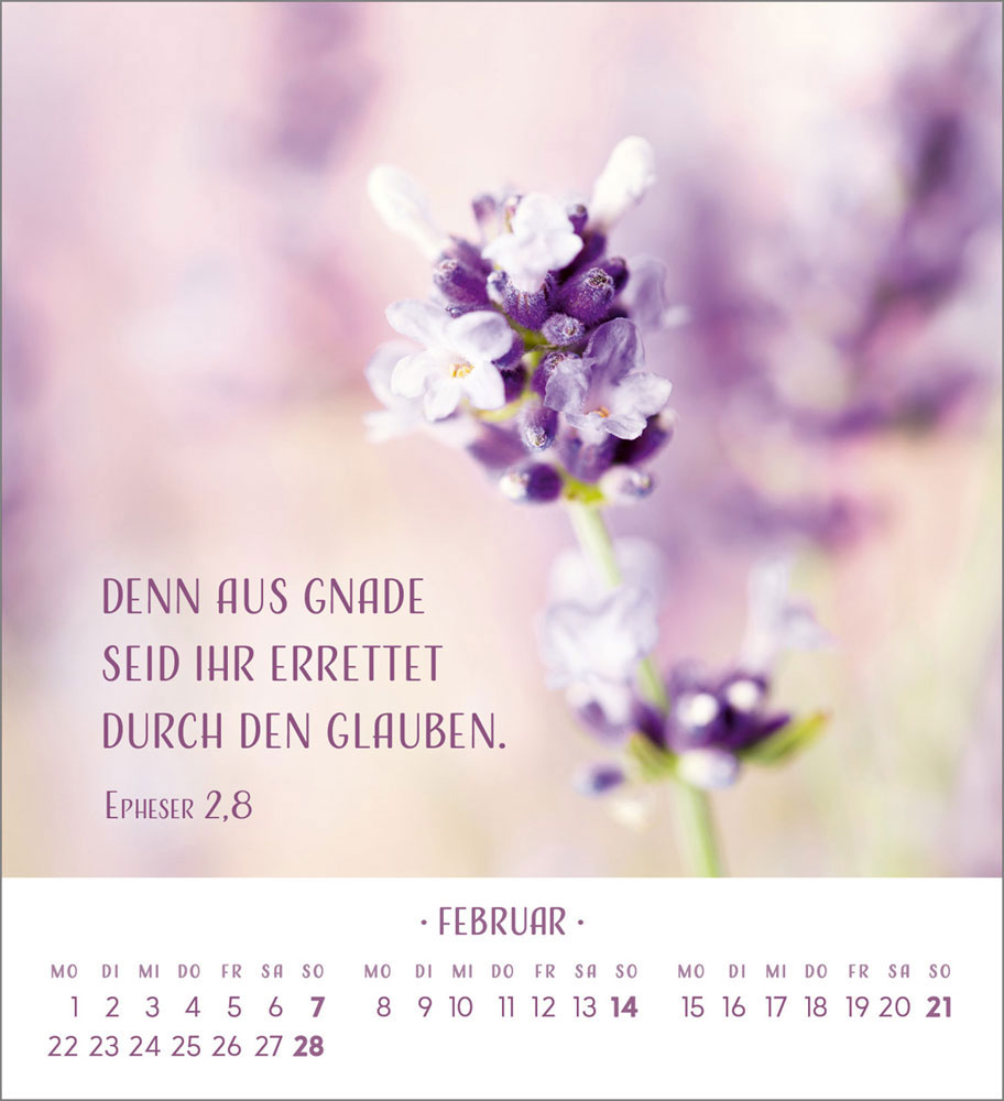 Zarte Blumengrüße 2027 - Tischkalender