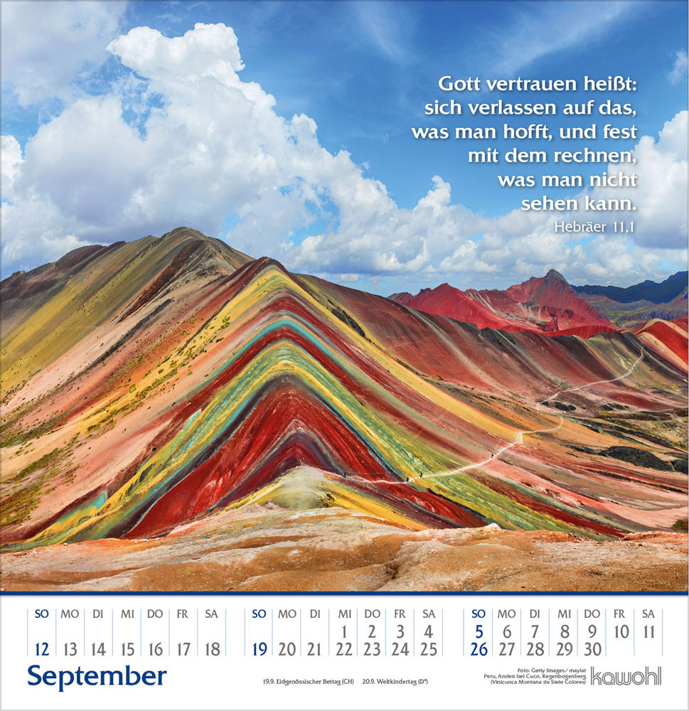 Glanz der Berge 2027 - Wandkalender