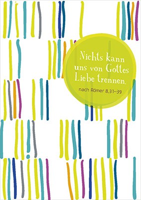 Postkarte "Nichts kann uns von Gottes Liebe trennen"