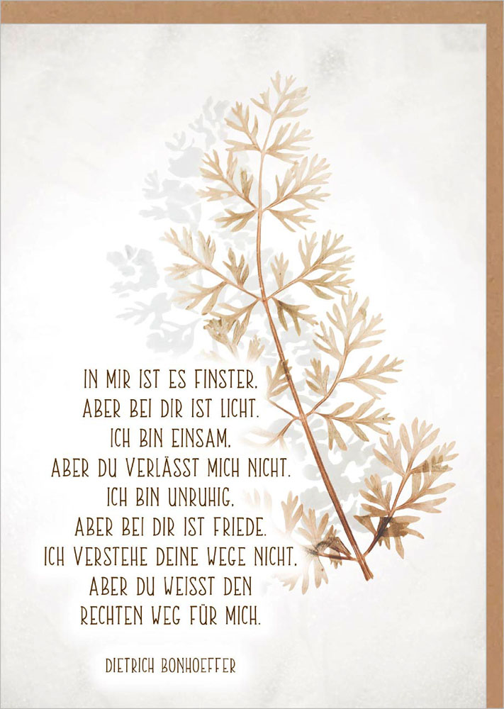 Faltkarte "Bei dir ist Frieden"