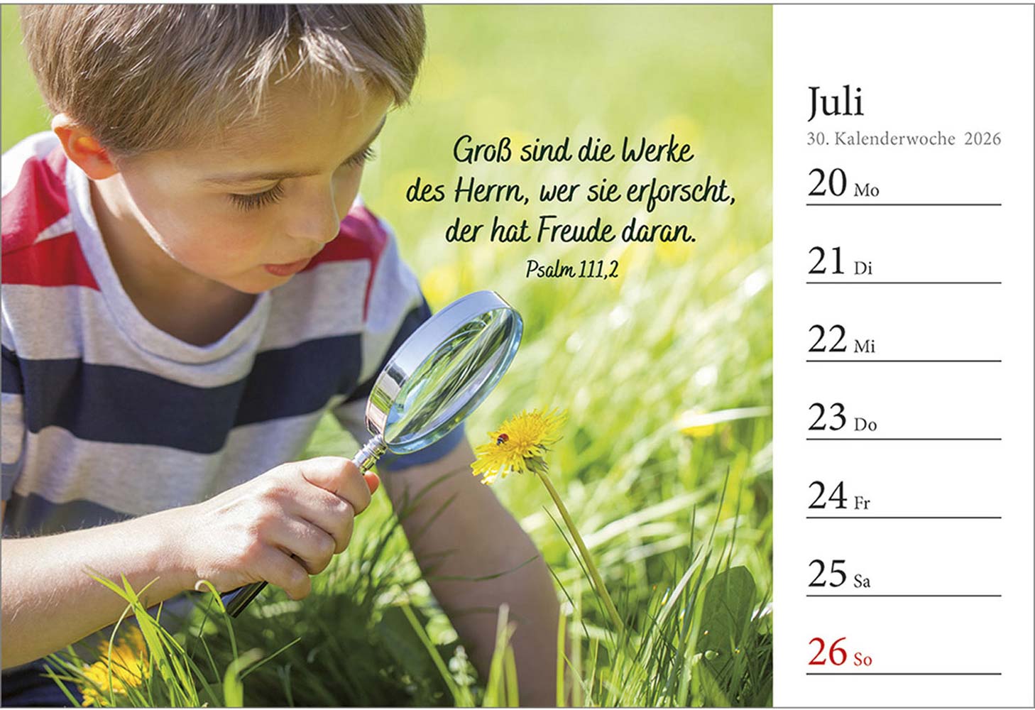 In deine Hand stell ich den Tag 2026