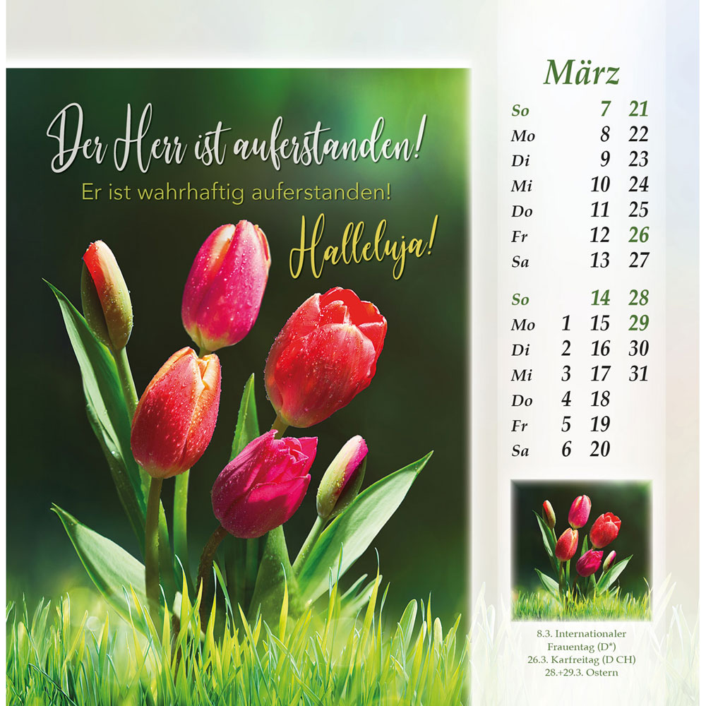 Licht vom unerschöpften Lichte 2027 - Postkartenkalender