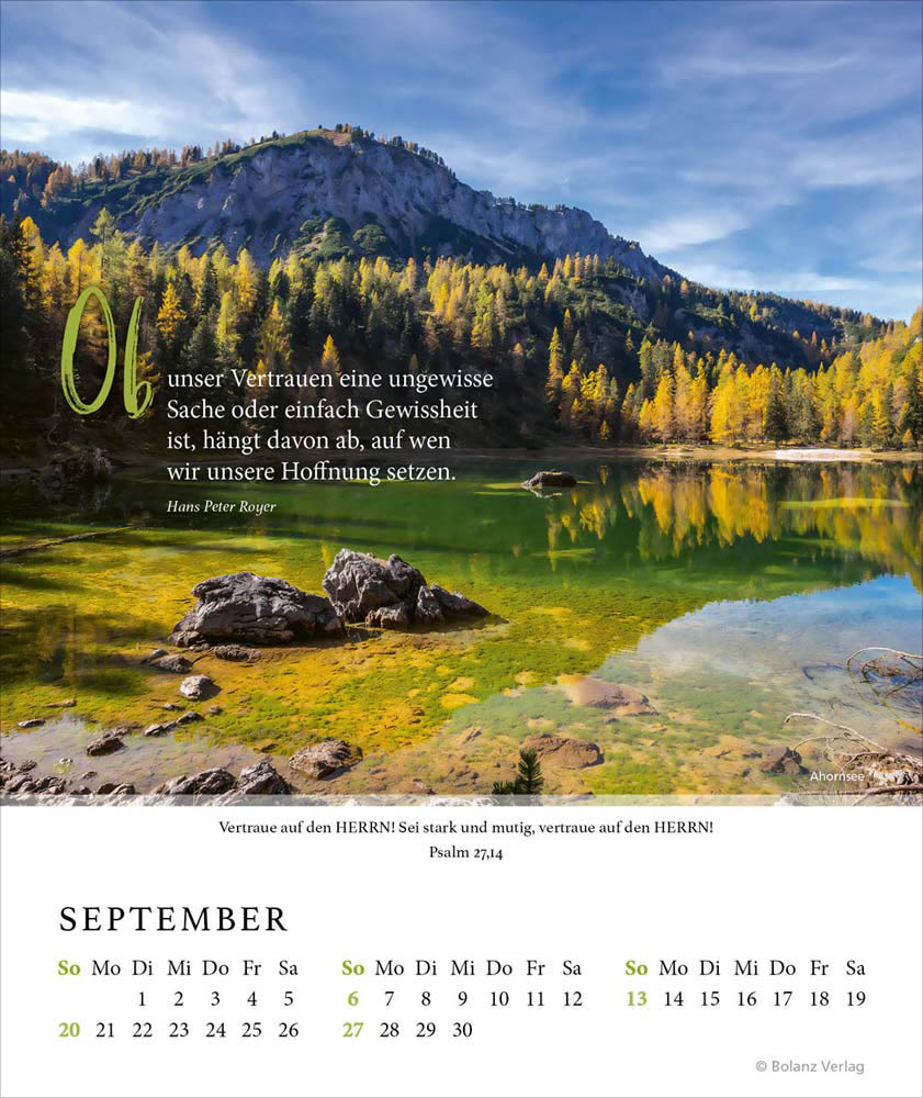 Fels meiner Stärke 2026 - Tischkalender Fels meiner Stärke 2026 - Tischkalender