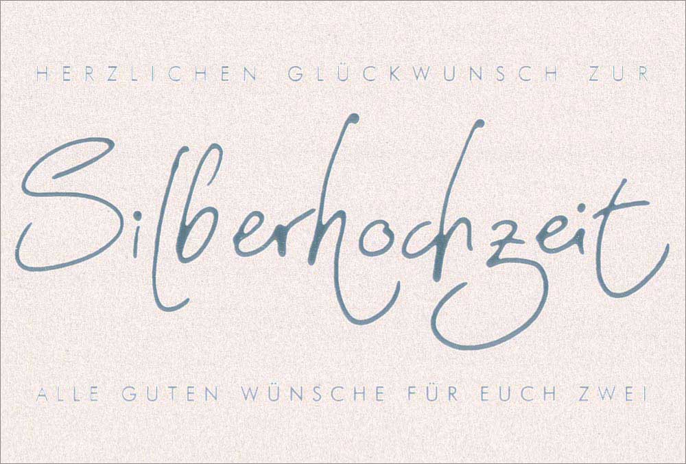 179714125 Doppelkarte "Silberhochzeit"