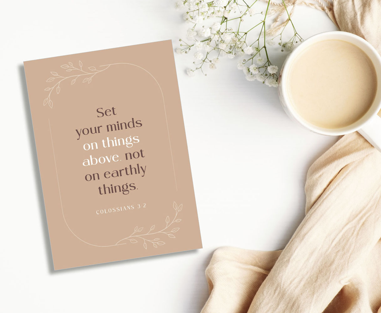 Postkarte "Set your minds"