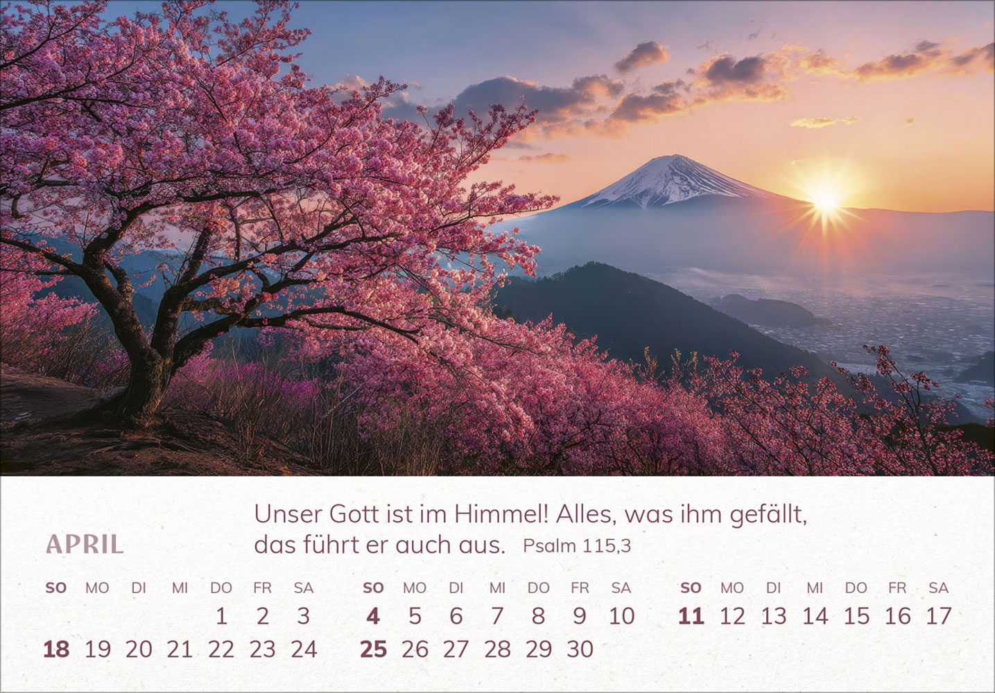Mini Panorama Kalender 2027